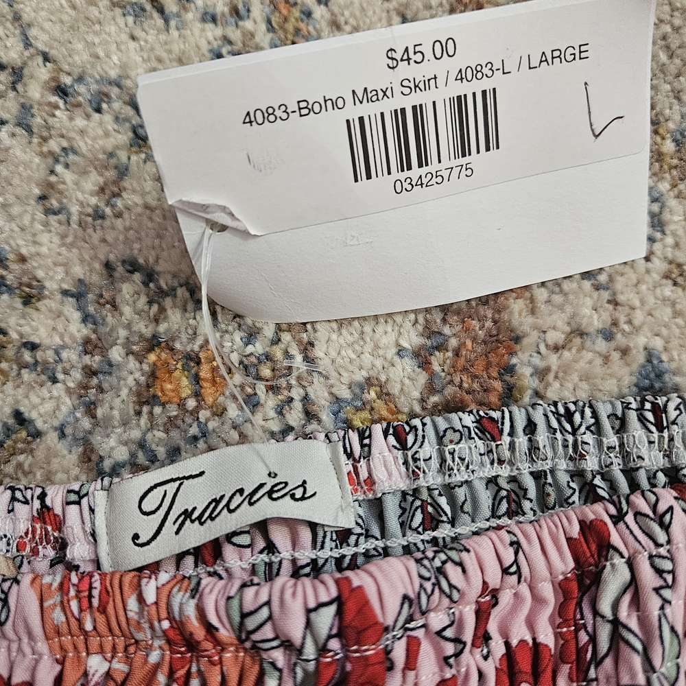 Tracies Floral Patchwork Convertible Maxi Skirt O… - image 9